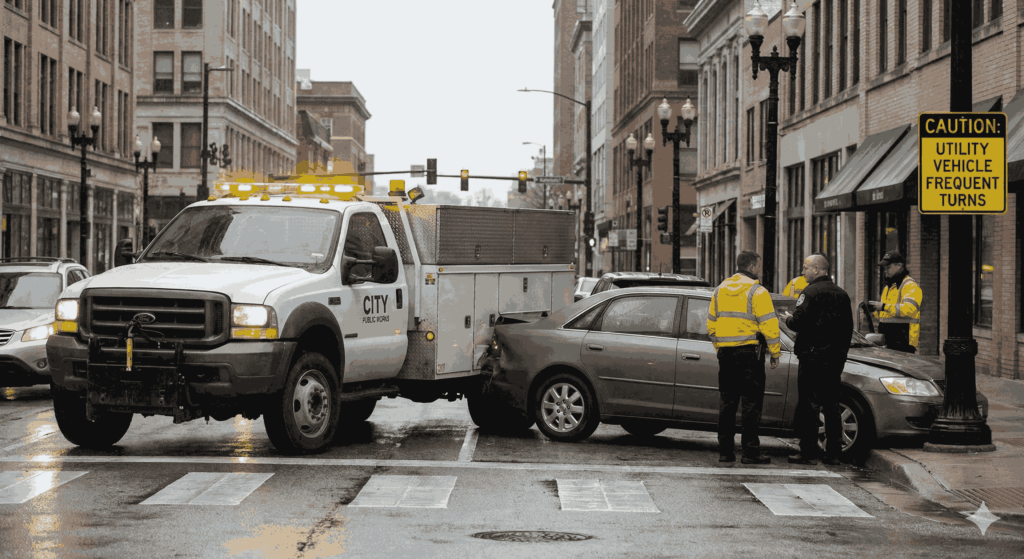 Utility Vehicle Accidents When Public Service Vehicles Cause Crashes