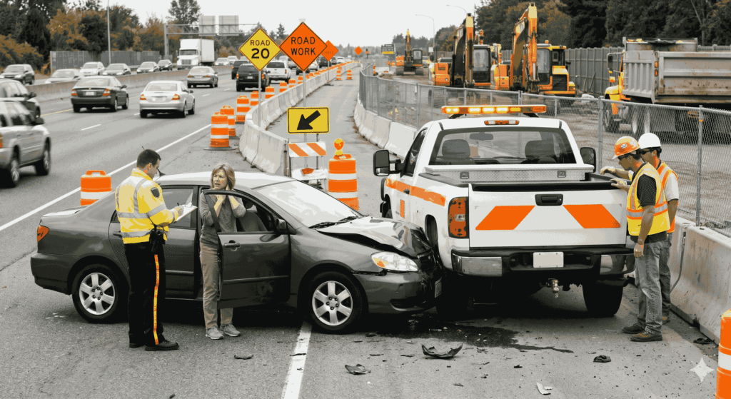 Construction Zone Accident Claims Fault, Injuries, and Compensation